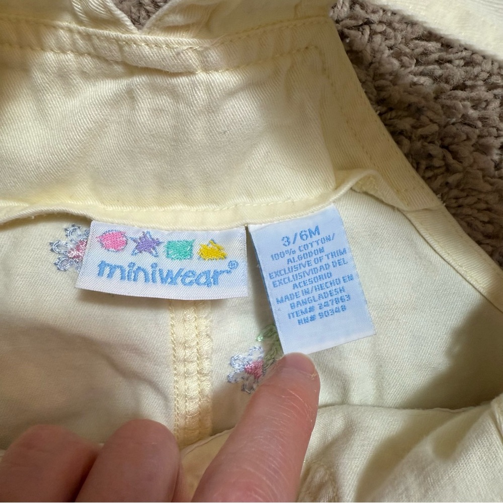 Vintage Miniwear 3/6m Overall Onesie - Picture 3 of 7